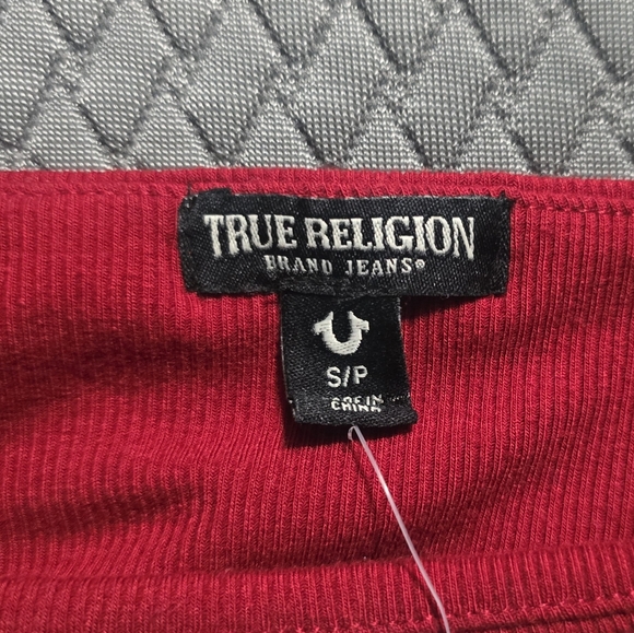 True Religion Red Crop Top - Picture 2 of 5